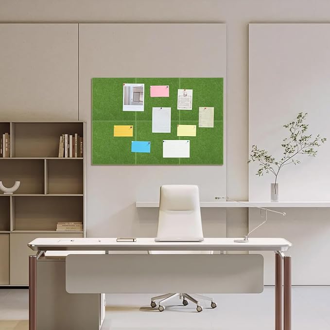 Large Cork Board 36" x 24", 6 Pack Felt Wall Tiles - Image 6