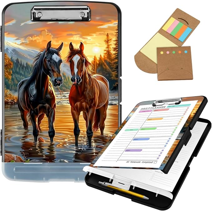 Clipboard with Storage, Clip Boards 8.5x11 with Storage High Capacity Nursing by Unknown