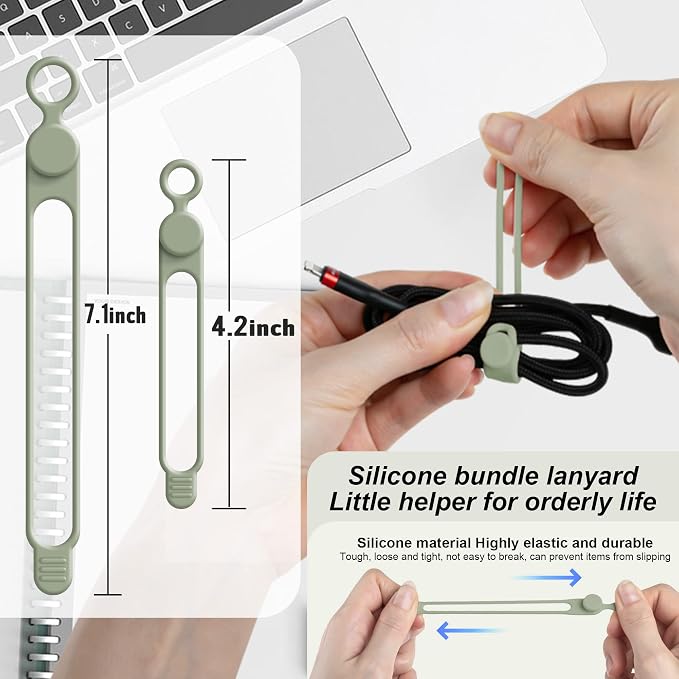 Silicone Cable Ties Cord Organizer - Image 2