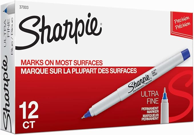 Sharpie Permanent Markers, Ultra-Fine Point, Office Supplies by Unknown