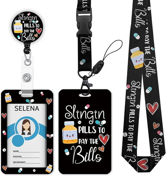 ID Badge Holder with Breakaway Lanyard, Nurse Lanyards by Mcapirivo