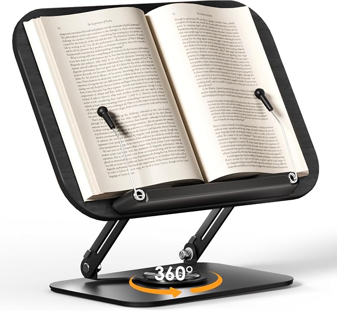 SupeDesk Book Stand for Reading, Adjustable Book Holder by SupeDesk