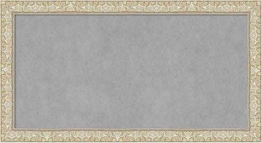 Amanti Art Silver Framed Magnetic Board 14x26 Small Vision Board by AmantiArt