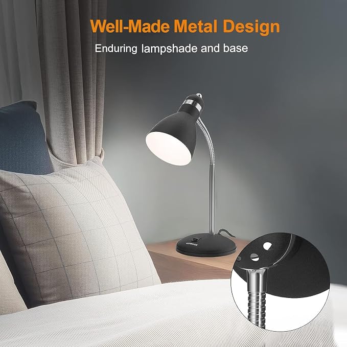LEPOWER Metal Desk Lamp, Eye-Caring Table Lamp, Study Lamps - Image 3