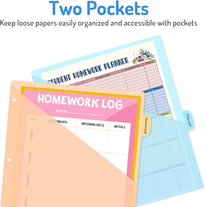 Forvencer 48 Count Binder Dividers - Image 3