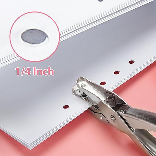 1 Hole Punch， 1/4 inch of Single Whole Punch，with Soft Grip Handles, - Image 3