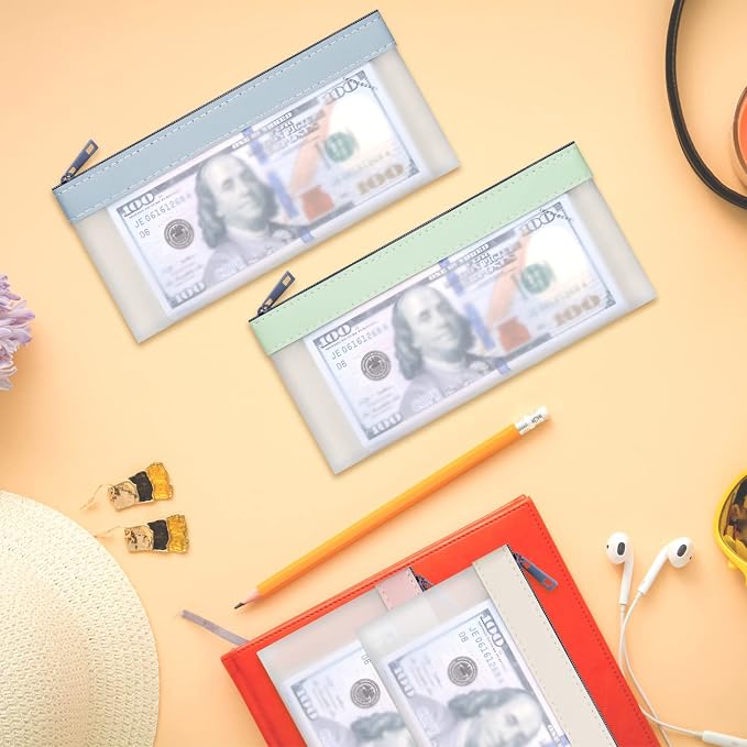 Clear Money Envelopes for Cash 7.6"x3.7" | Money Bags - Image 8
