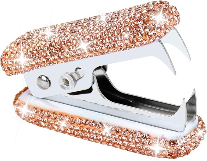 Multibey Rhinestone Staple Remover, Handmade Bling Crystal Cute Staple Remover by MultiBey