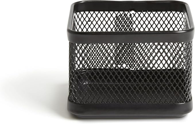 TRU RED Small Stackable Wire Mesh Accessory Holder, Matte Black – Desktop - Image 2