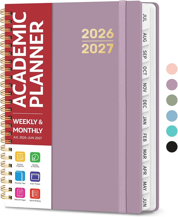 Planner 2026-2027 for Women & Men, Academic Monthly and Weekly Calendar Planner by Taja
