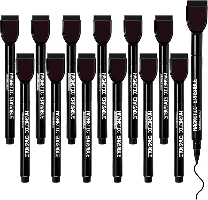 12 Pcs Dry Erase Markers, 1 mm Fine Tip Dry Erase Marker - Image 8