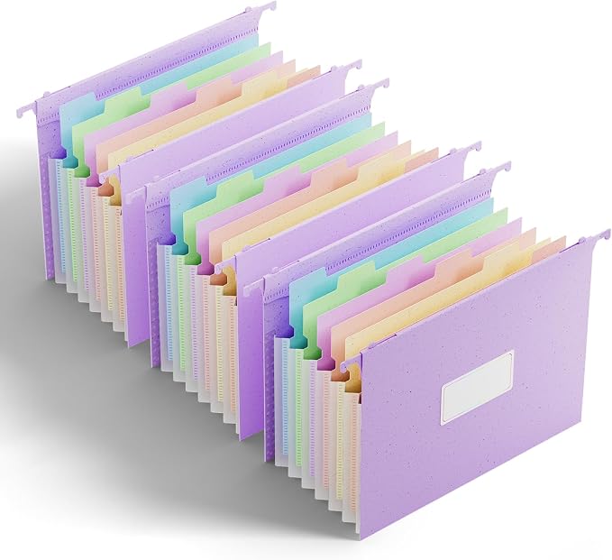 ANSOOK Hanging File Folders, Reinforced Expanding Hang Folder Letter Size by Ansook