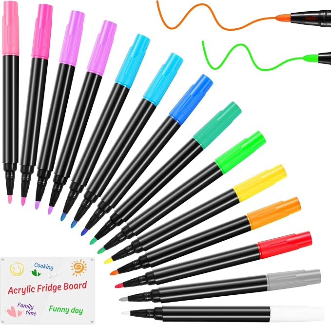 Liquid Chalk Markers for LED Drawing Note Board Acrylic Calendar Planning Board - Image 8
