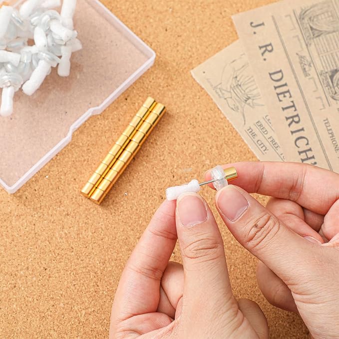 Outus 20 Sets Magnetic Push Pin Magnet Thumb Tack Poster Hanger Thumb Tacks - Image 6