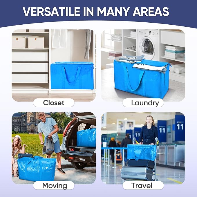TICONN 8 Pack Extra Large Moving Bags Heavy Duty - Image 9