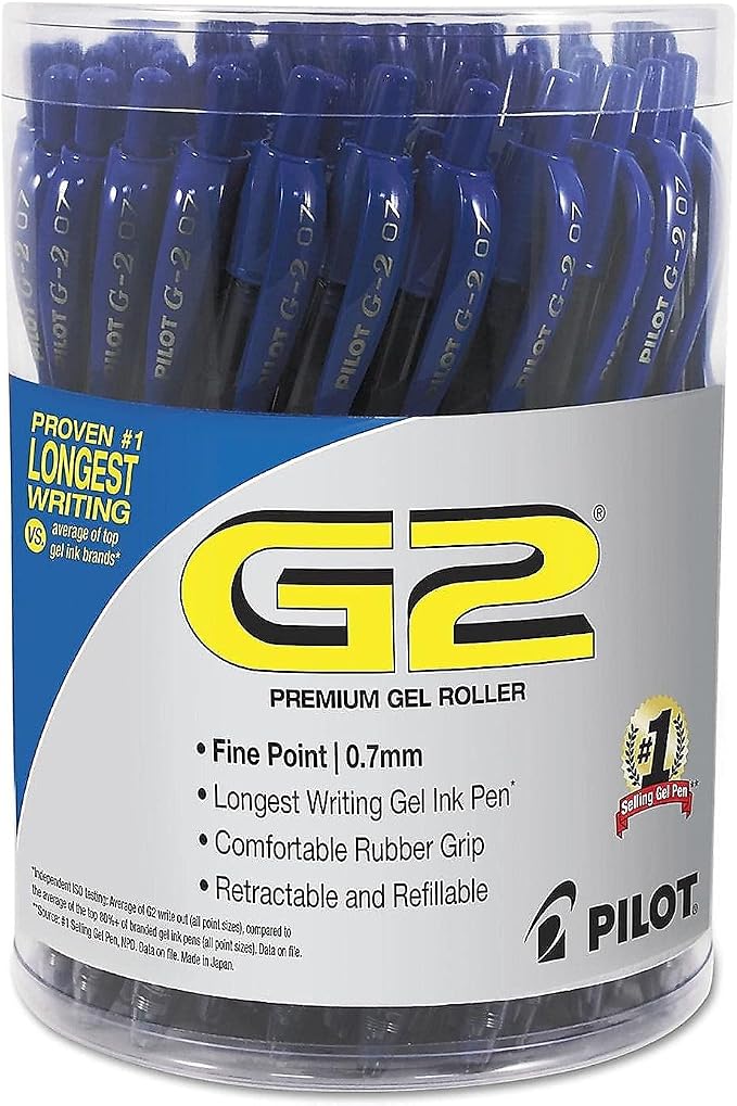 Pilot G2 Premium Gel Pen Convenience Pack, Retractable, Fine 0.7 mm - Image 2