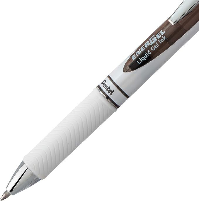 Pentel EnerGel Pearl Retractable Gel Pen, Metal Tip, Medium Point - Image 4