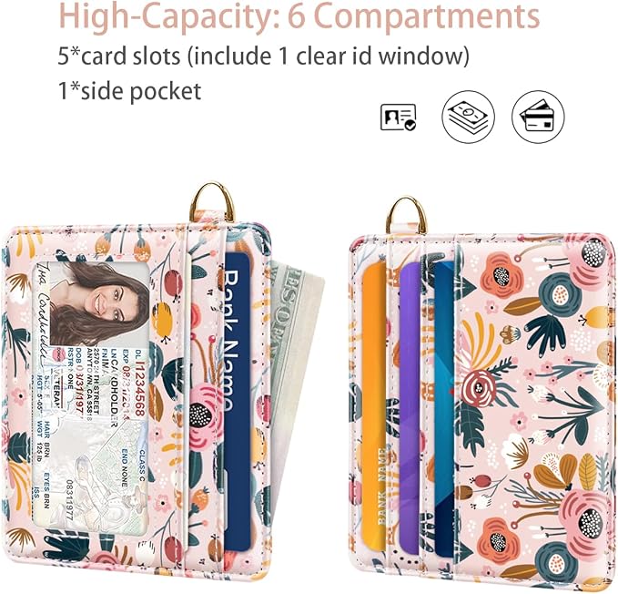 Slim Minimalist Front Pocket RFID Blocking Credit Card Holder Small Wallet Cute - Image 2