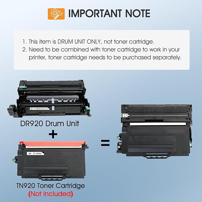 DR-920 DR920 Drum Unit Black 2 Pack Compatible Replacement for Brother DR920 DR 920 DR-920 for HL-L5210DN L5210DW L5215DW L6210DW L6217DW L6310DW L6415DW MFC-L5710DN L5710DW L5715DW L5915DW Printer-DeskLoop Office