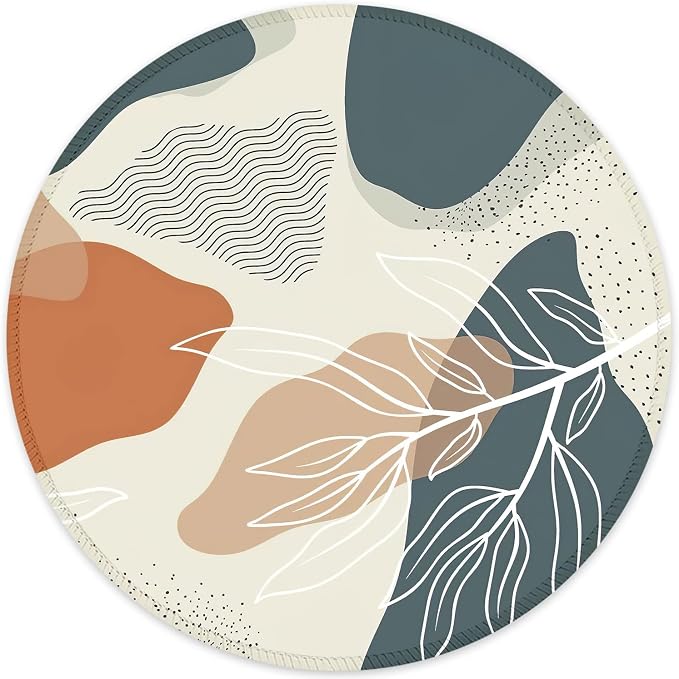 ITNRSIIET Round Mouse Pad with Stitched Edge Premium-Textured Waterproof by +ITNRSIIET