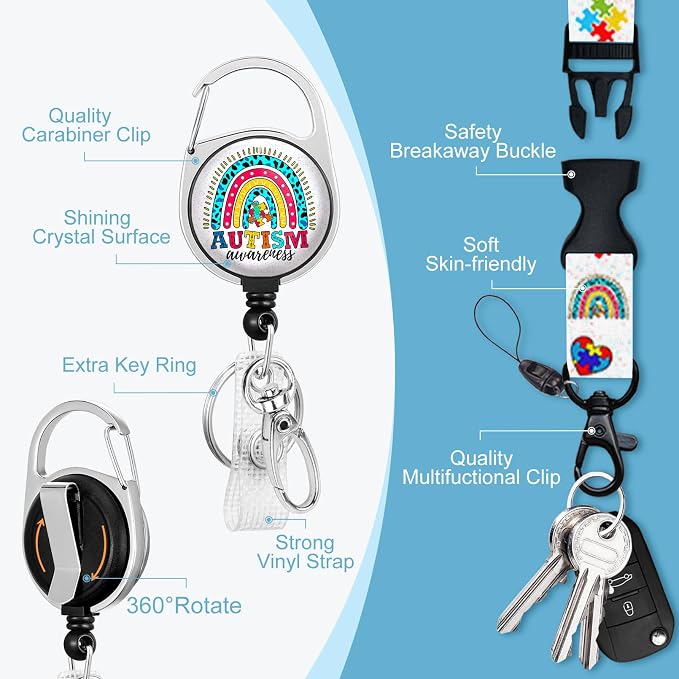 Autism Puzzle Lanyards for Id Badges - Image 4