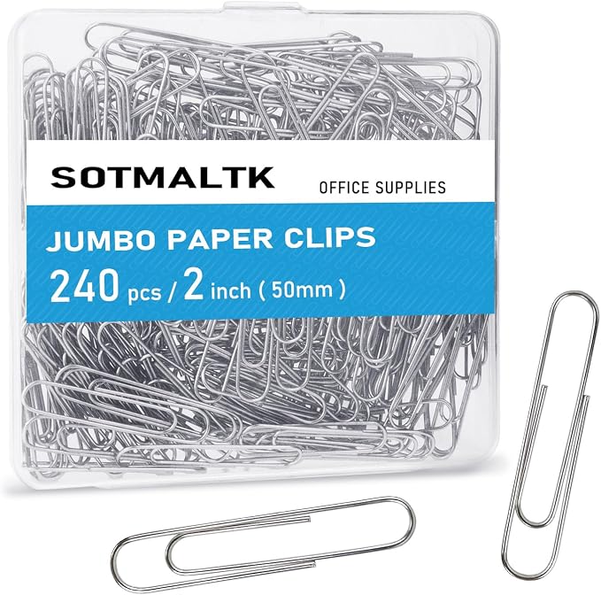 Jumbo Paper Clips, Big PaperClips by SOTMALTK