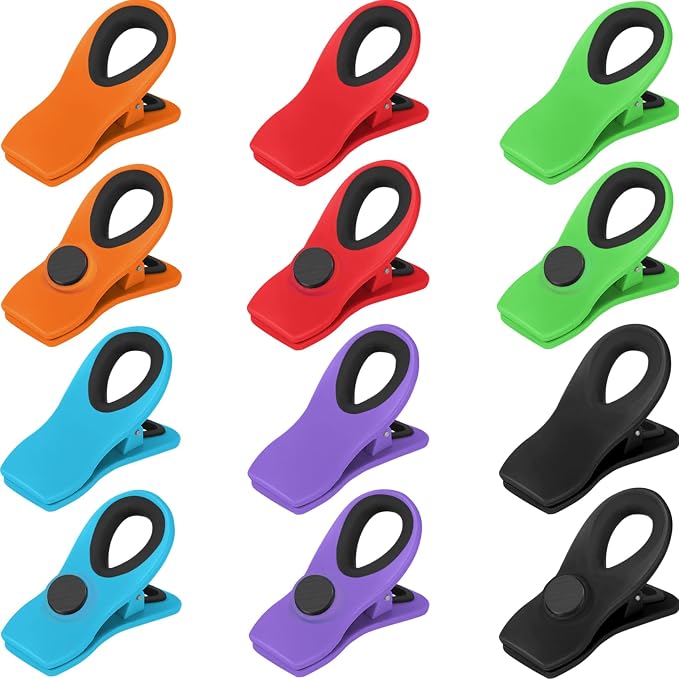 VNDUEEY 12 Pack Magnetic Chip Clips by VNDUEEY