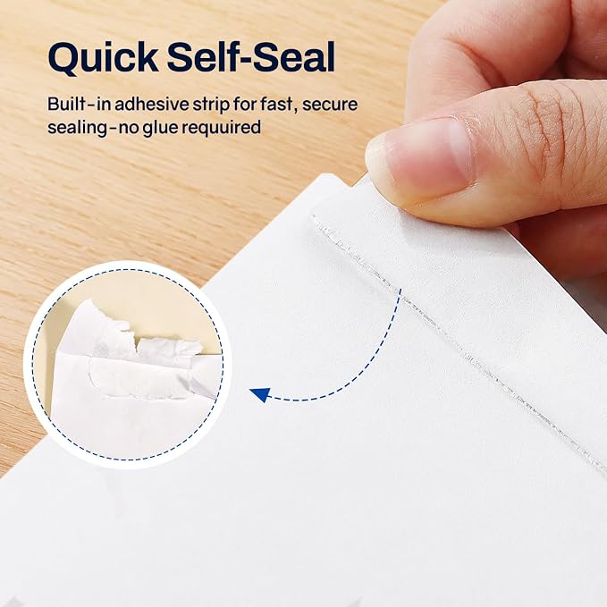SUNEE 9 x 12 Catalog Envelopes Self Seal, Security Mailing Envelopes, 28lb - Image 4
