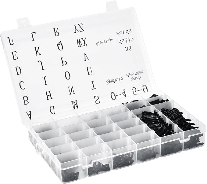 Pre-Cut Letters for Felt Letter Board, 739 Pieces Including Characters by GAJIGAJI