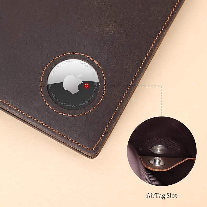 Polare Luxury RFID Blocking Leather Passport Holder Travel Wallet - Image 8
