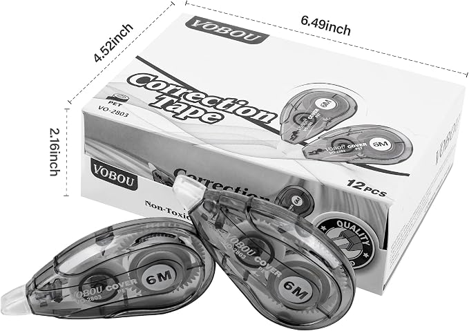 Vobou White Correction Tape Dispenser, - Image 3