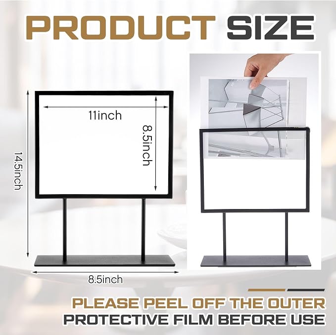 Zhengmy 2 Pcs Tabletop Sign Holder - Image 2