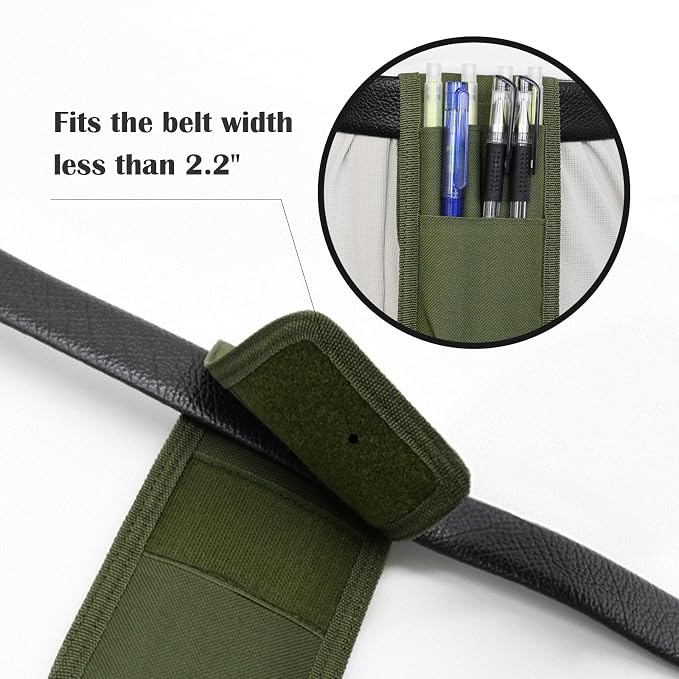 2 Pcs KATOLK Belt Pen Holder, Detachable Military Duty Pencil Sleeve Case - Image 4