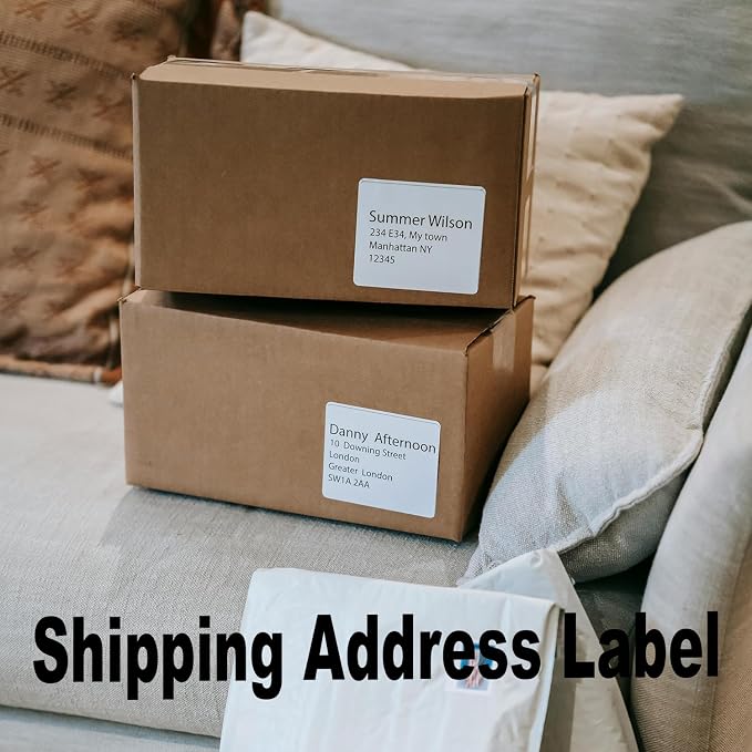3 1/3" x 4" Shipping Address Label 100 Sheets 600 Mailing Labels - Image 4