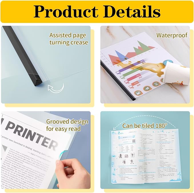 Report Covers with Sliding Bar, Resume Covers Presentation Folders File - Image 5