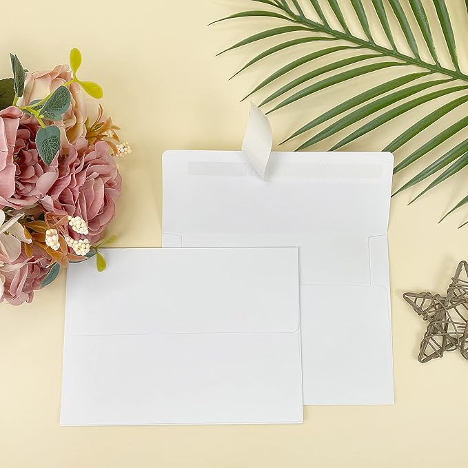 4x6 White Envelopes For Invitation, 200 pack A6 envelope 4.75 x 6.5 inch - Image 4