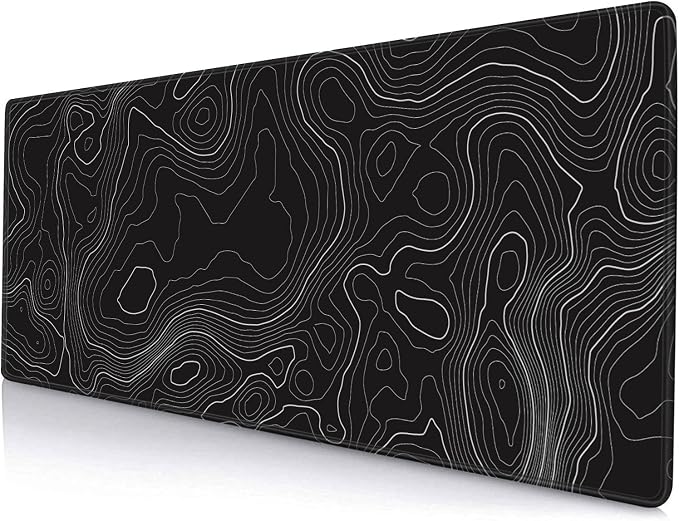 Gaming Mouse Pad, Large Topographic Mouse Pads by SANWUMIAN