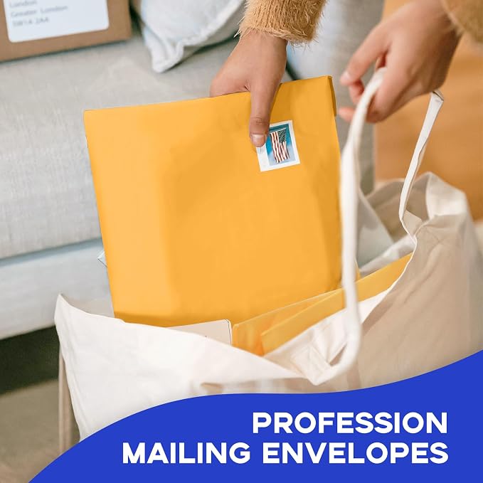 9x12 Manila Envelopes Self Seal 100 Pack, Goefun Yellow Brown Large Catalog - Image 6