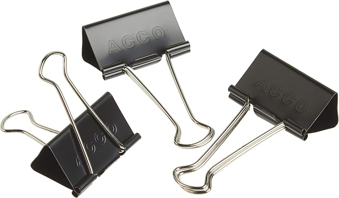 ACCO Binder Clips, 2 Boxes, 12 Clips/Box - Image 4