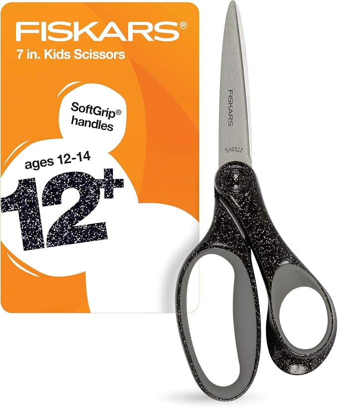 Fiskars 7" SoftGrip Student Glitter Scissors by Unknown