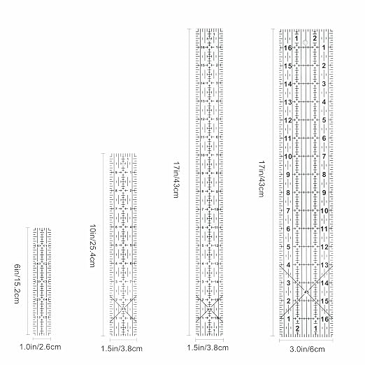 Sewing Rulers Quilting Ruler, Acrylic Quilting Templates, Sewing Tools - Image 2