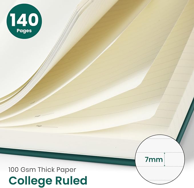 Taja Lined Spiral Journal Notebook - Image 2