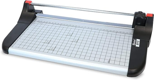 United Office Products RT12 Rotary Paper Trimmer, 12.5" Cut Length, 10 Sheet Capacity, Metal Base, Paper Cutter for Offices, Schools and Crafts-DeskLoop Office