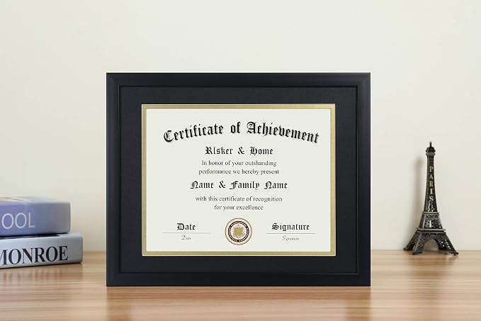 ELSKER&HOME 8.5x11 Certificate Frame Black - Image 2