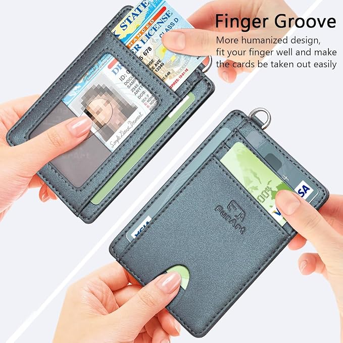 FurArt Slim Minimalist Wallet RFID Credit Card Holder - Image 3