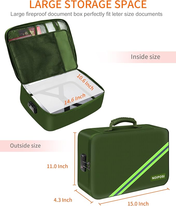 Noiposi Fireproof Document Box - Image 6