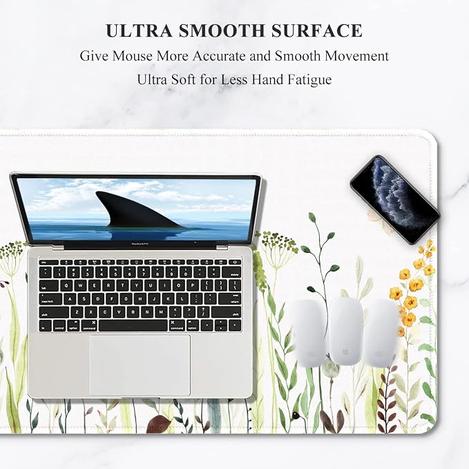 Auhoahsil Desk Pad, XXL Large Mouse Pad, Extended Gaming Mousepad, Cute Desk Mat - Image 3