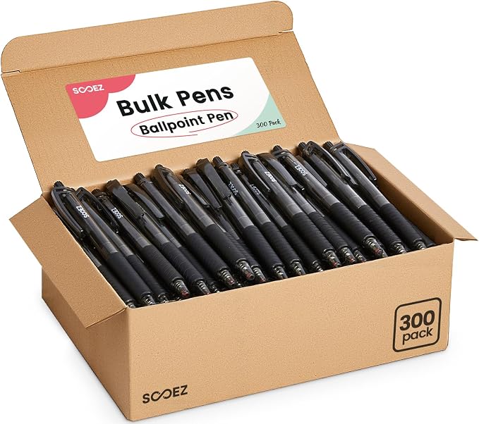 Sooez 300 Pack Bulk Pens Ballpoint by Sooez
