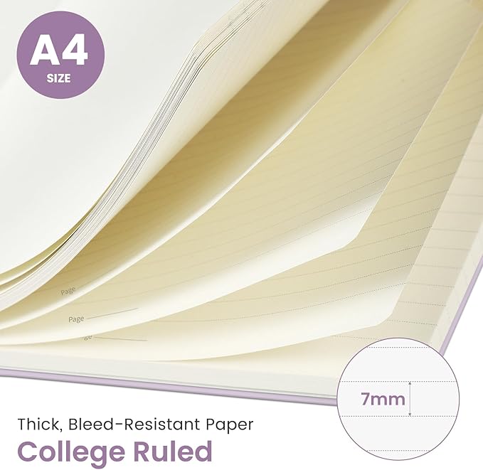 Taja Spiral Lined Notebook, 8.5"x11" Notebooks - Image 2
