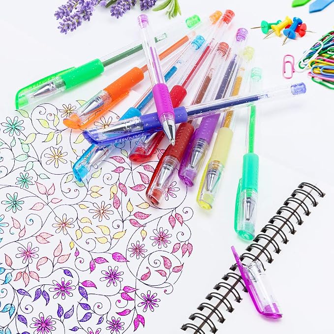 TANMIT Gel Pens, 33 Color Gel Pen Fine Point Colored Pen Set - Image 5